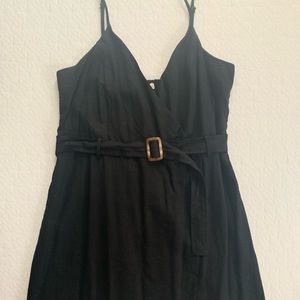 Black mini dress